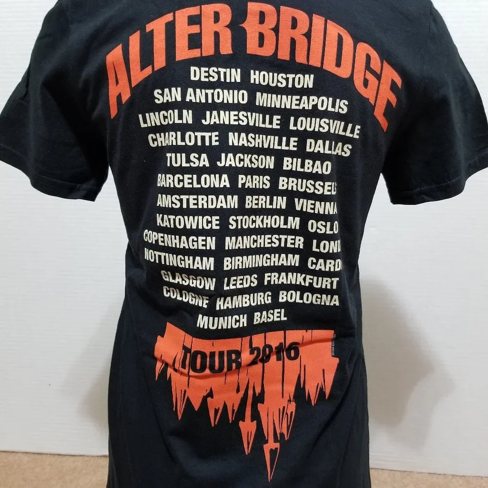 Alter Bridge shirt Small 2016 Tour crow graphic concert band merch two sided - Picture 6 of 9
